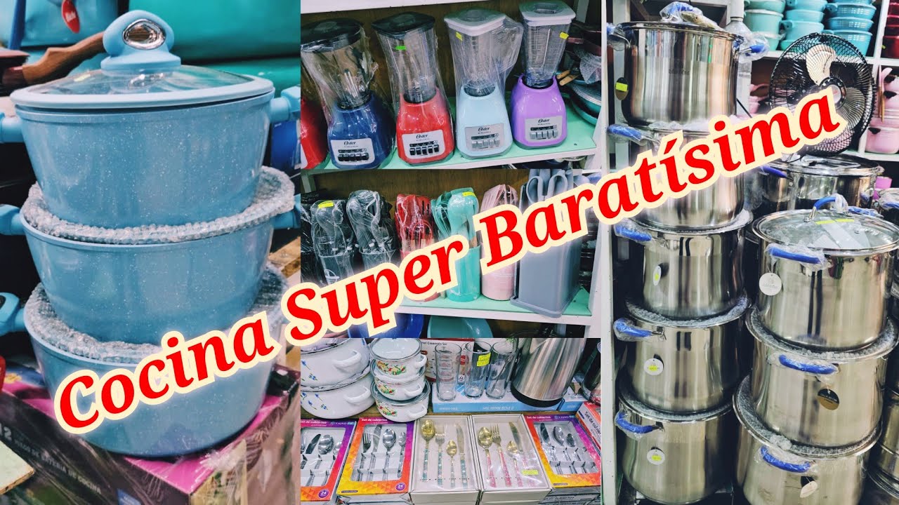 🙀COCINA ECONÓMICA😱BUENO, BONITO Y BARATO EN TRASTES Y ELECTRODOMÉSTICOS| BATERÍAS, OLLAS, SARTENES