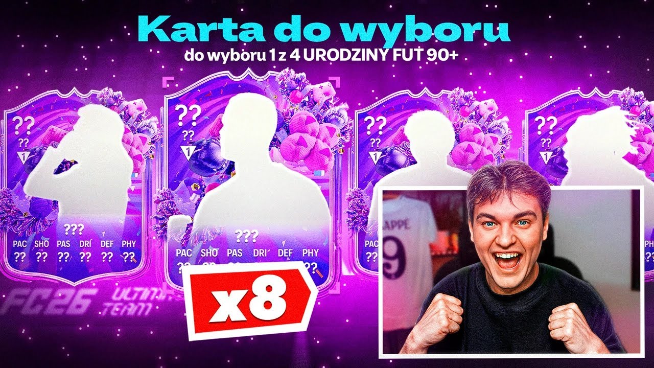 8x NOWY PICK 90+ Z KARTAMI URODZINOWYMI!!! | FC 26 ULTIMATE TEAM