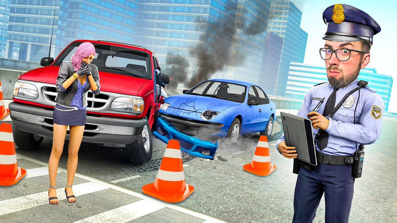 ACCIDENTE LEVE EN LA CIUDAD😱| Police Simulator Patrol Officers