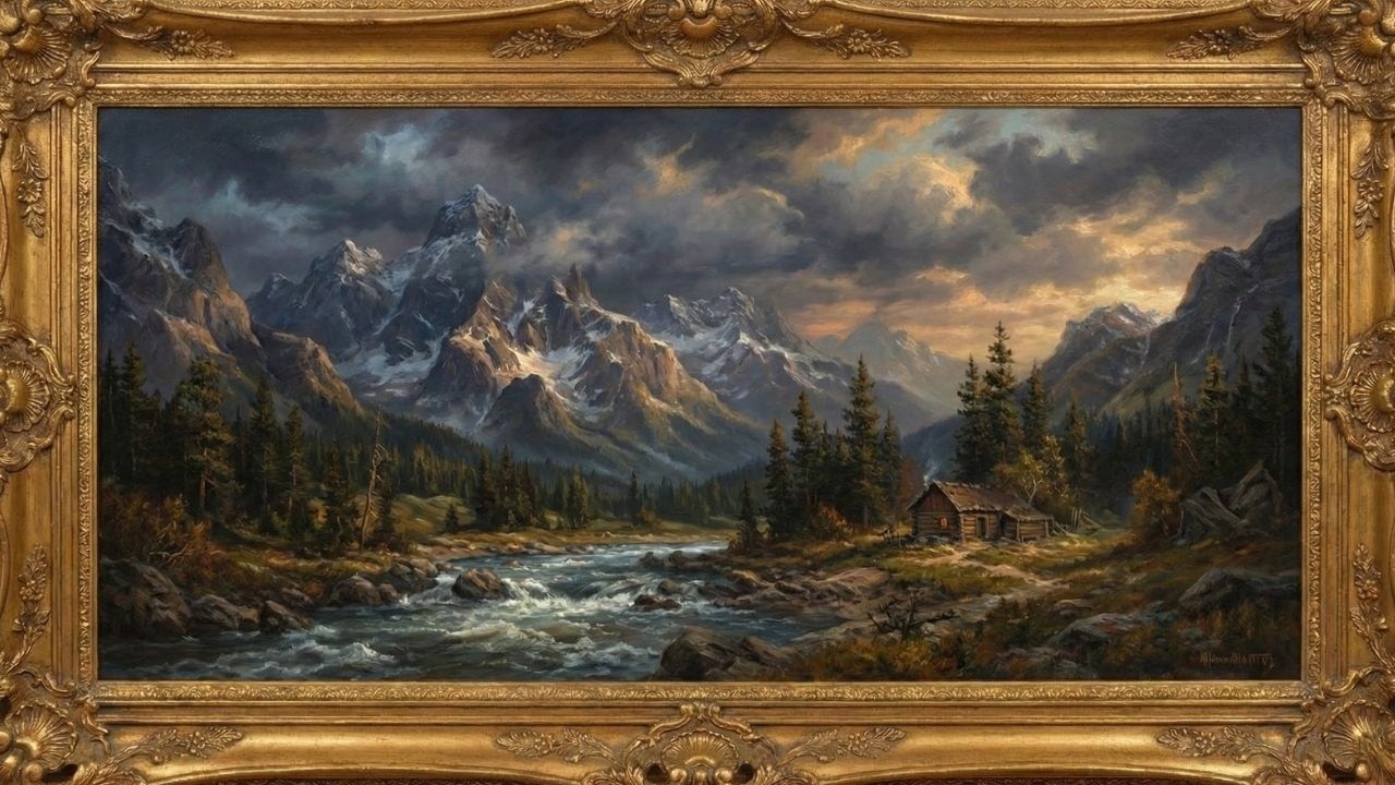 Majestic Mountain Landscape ⛰️ Epic Cinematic Music & 4K Frame TV Art