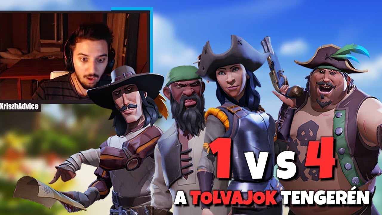 1v4 A TOLVAJOK TENGERÉN (Sea of Thieves)