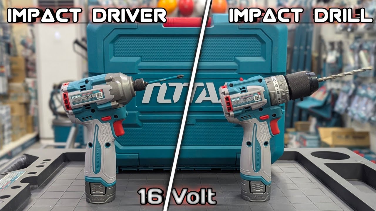 ‎TOTAL 16V কর্ডলেস ড্রিল ও ড্রাইভার – শক্তি ও স্মার্ট কাজ একসাথে!