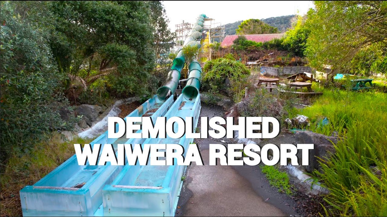 Waiwera Hot Pools - Before Demolition - 4K UHD Drone Tour