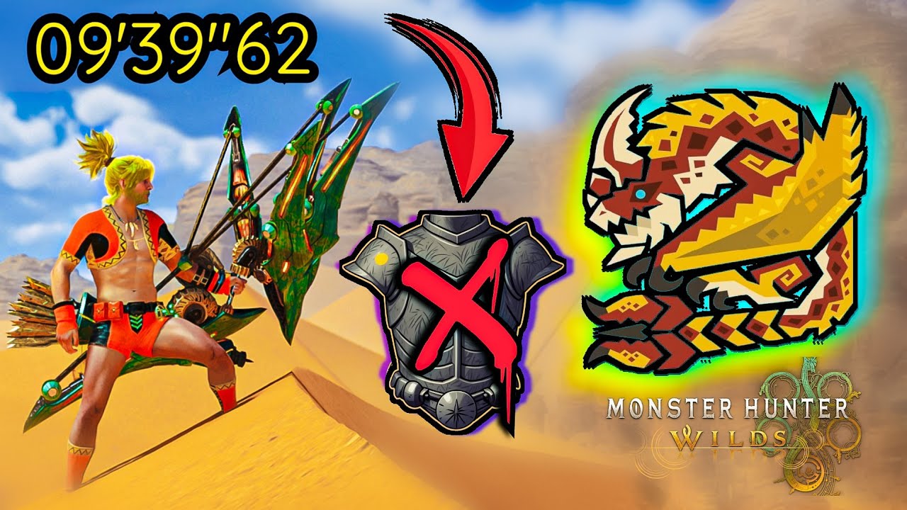 💢 DESTRUYO a Seregios ❌ Sin ARMADURA ❌ en un Combate con ARCO 💀 ESPECTACULAR 💀  Monster Hunter Wilds