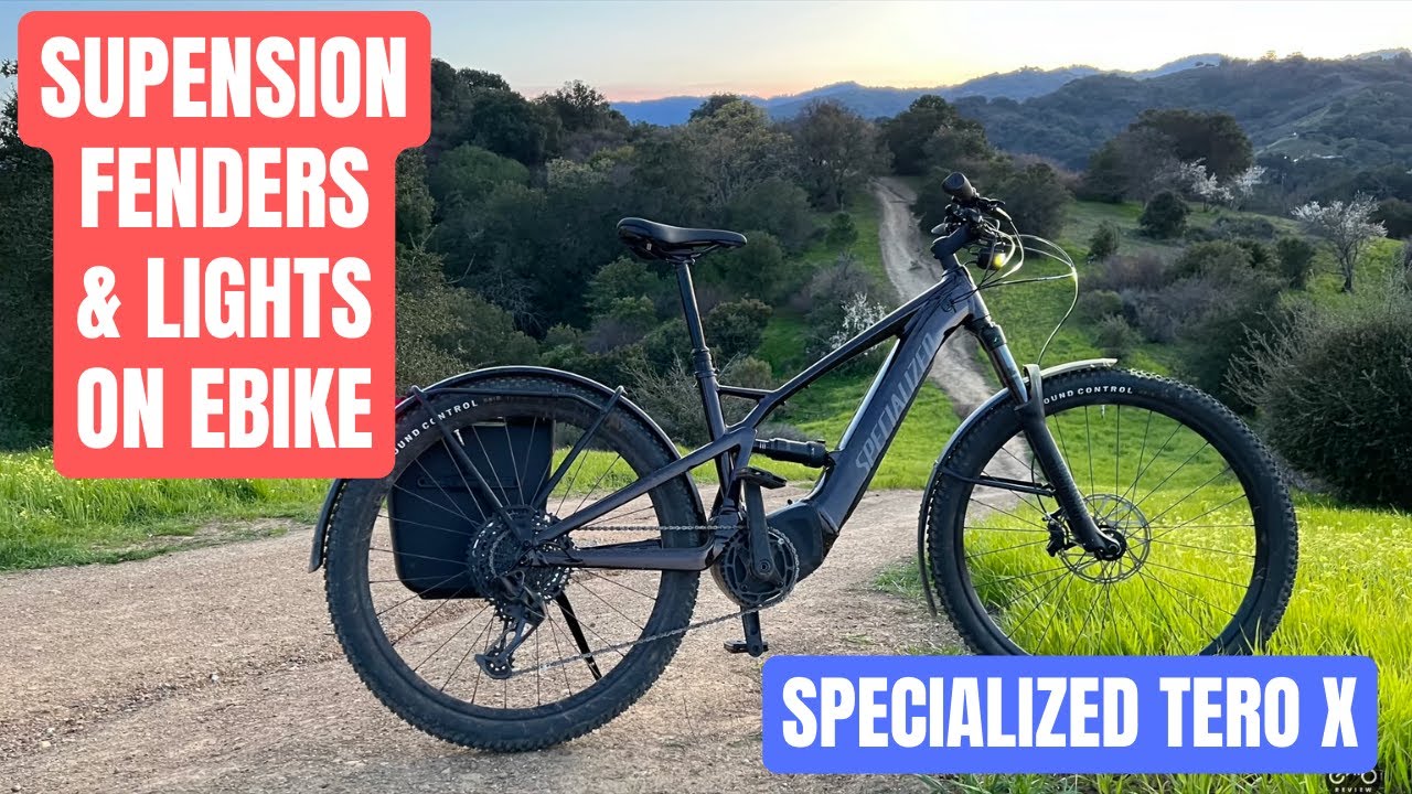 Specialized Tero X — электрический горный велосипед с полной подвеской, крыльями и фарами