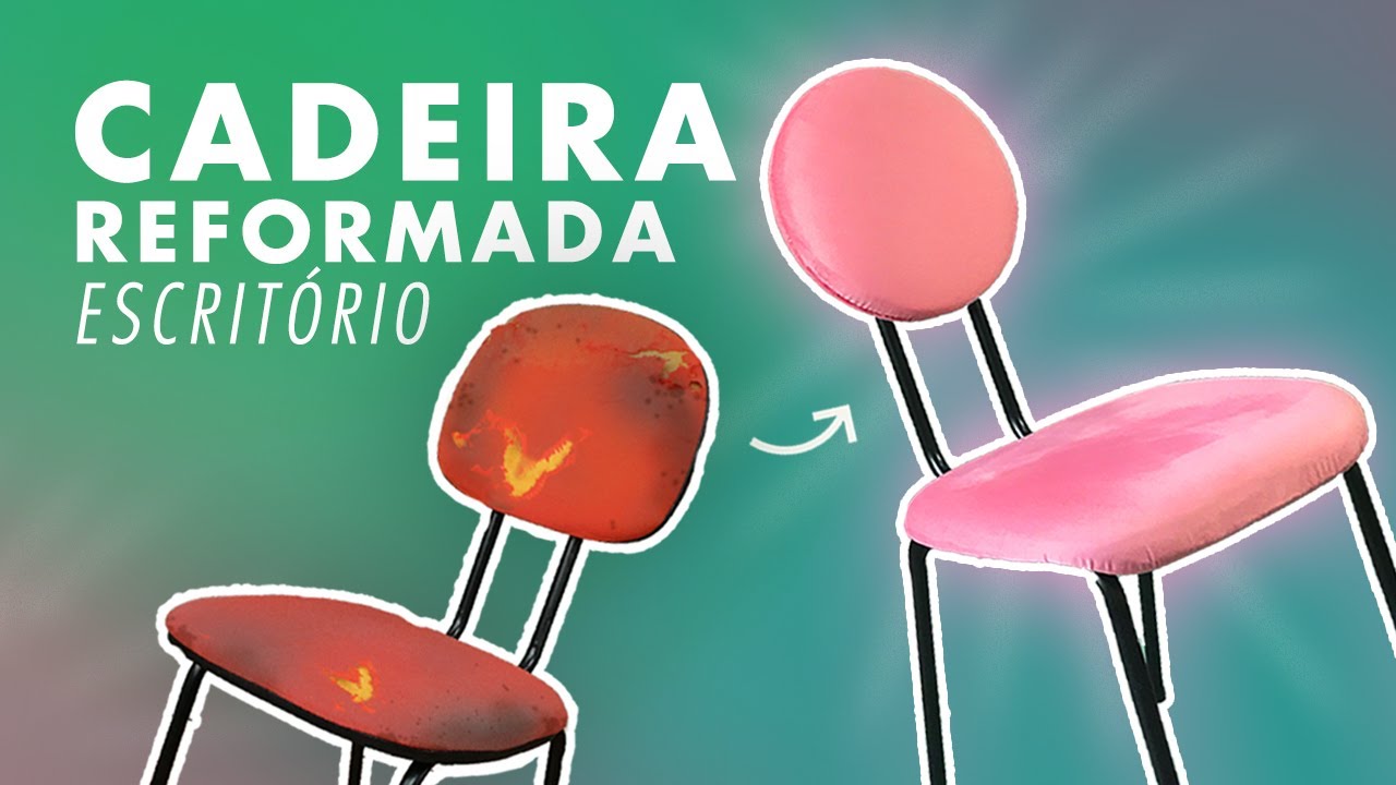 Como reformar cadeira de escritório enferrujada DIY