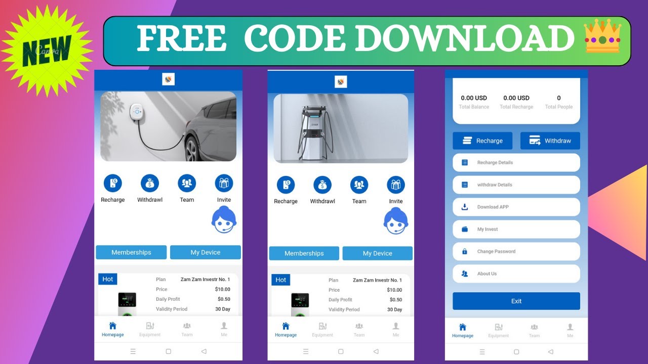 Power bank source code  100% Free Download