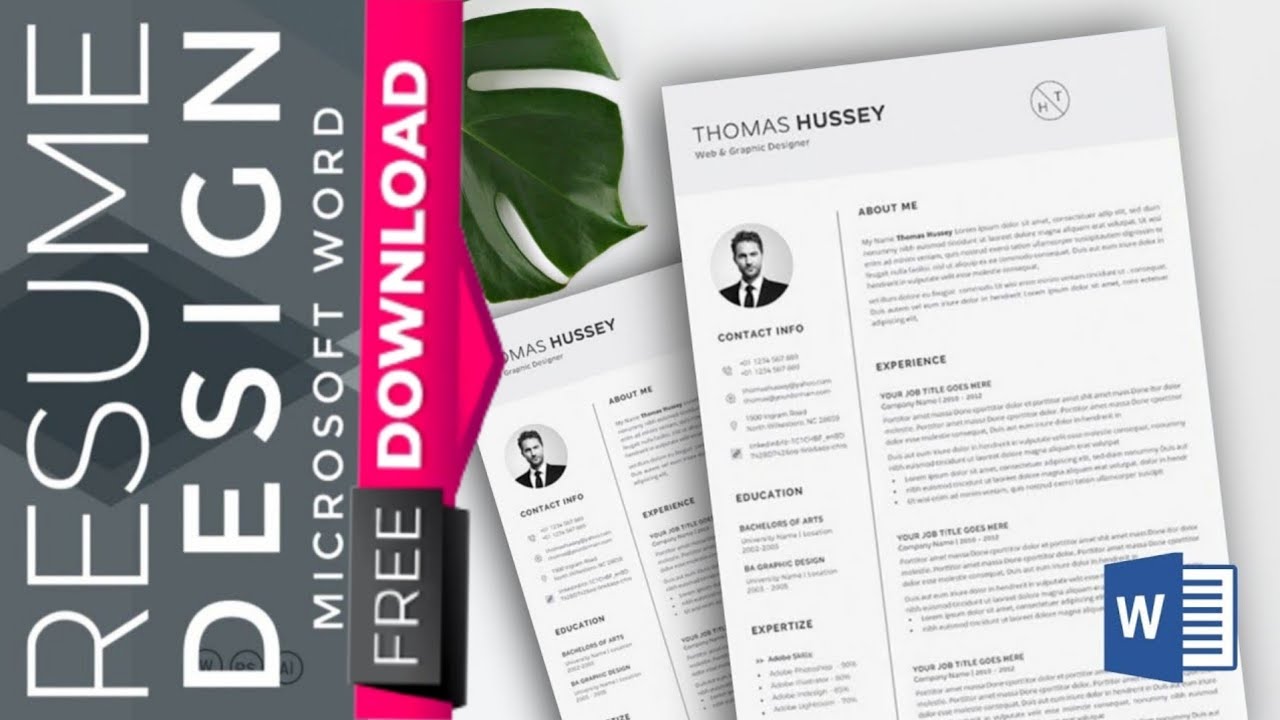 Microsoft Word : How to Create a CV/RESUME template in MS Word :  Download Template