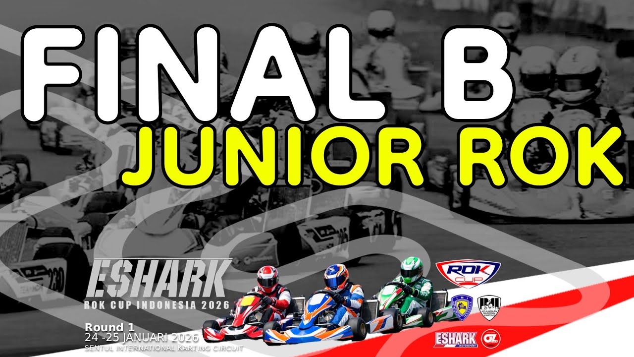 ✅ JUNIOR ROK FINAL B | ROK CUP INDONESIA 2026 ROUND 1 | Sentul International Karting Circuit Bogor
