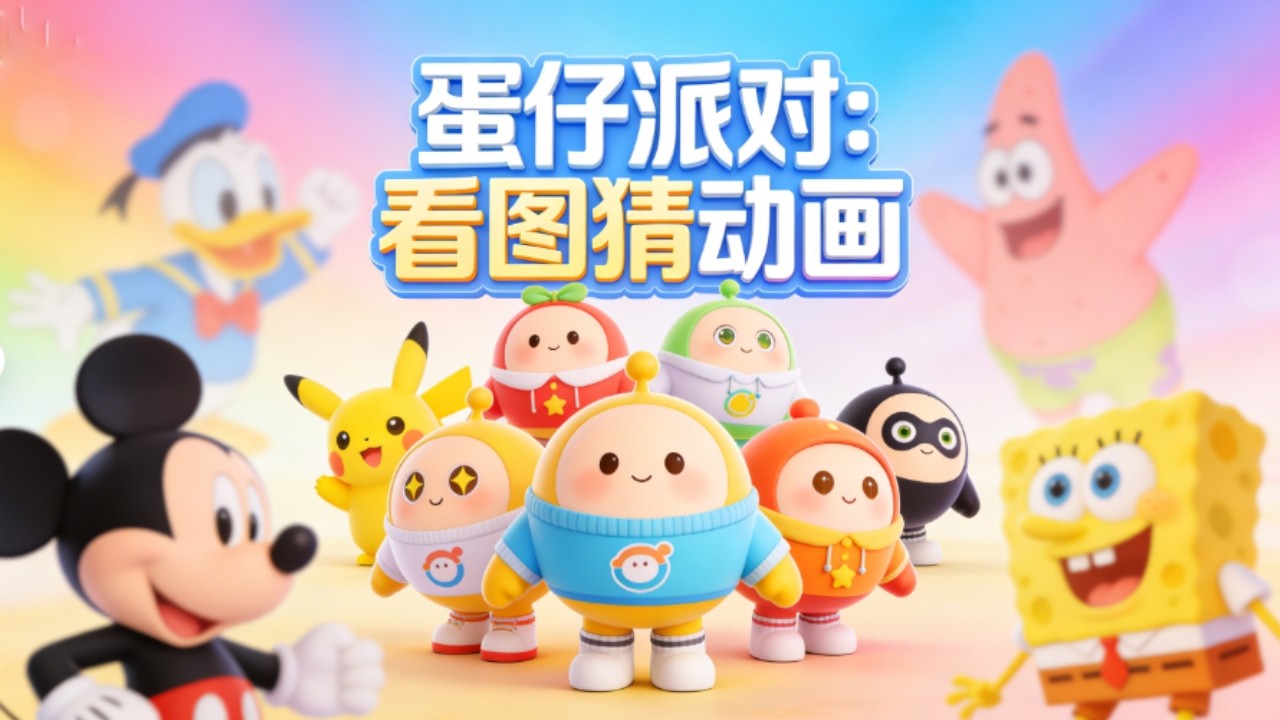 蛋仔派对：看图猜动画到底有多难？不会有人一部都没看过吧！