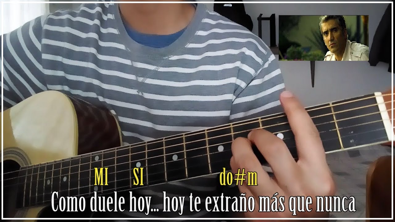 TUTORIAL - SE ME VA LA VOZ / Alejandro Fernández - GUITARRA