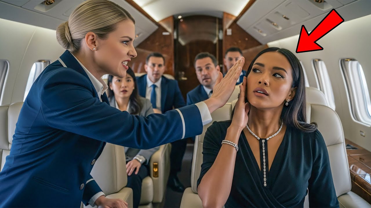 Flight Attendant Slaps Black Woman — Unaware She’s the Billionaire That Owns the Plane