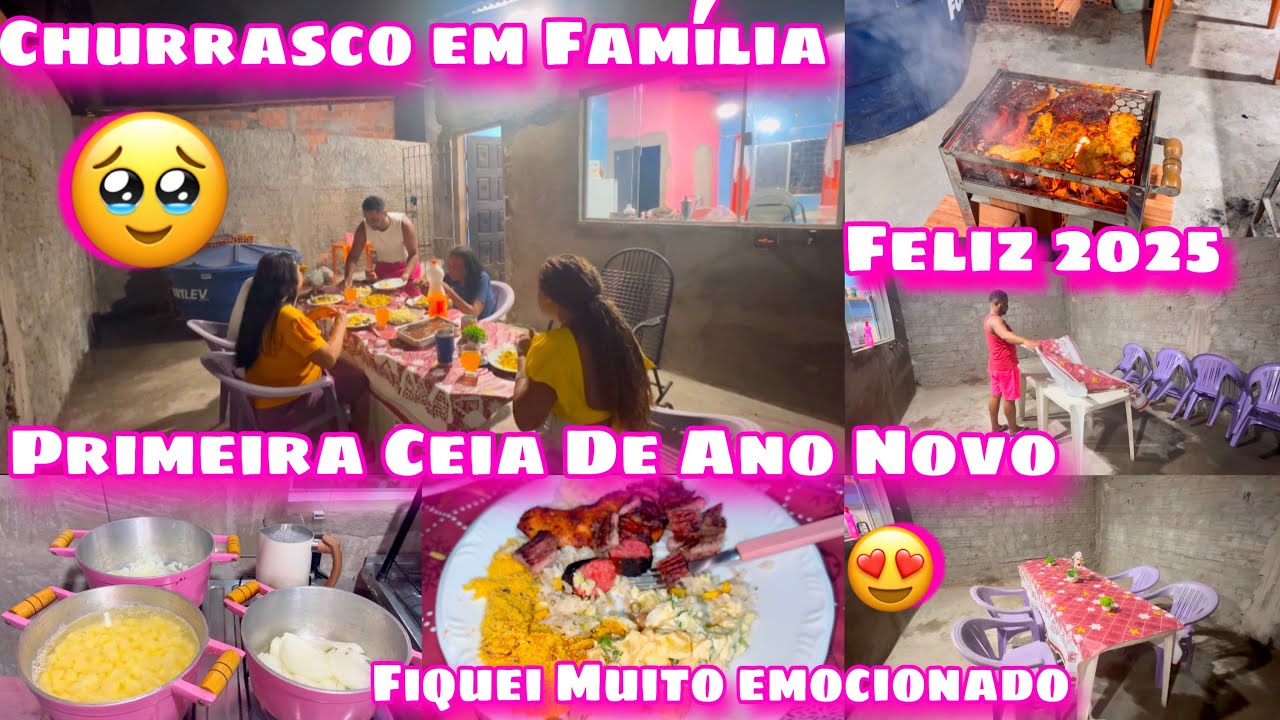 PRIMEIRA CEIA DE ANO NOVO NA CASINHA NO SÍTIO/CHURRASCO EM FAMÍLIA/TUDO SIMPLES E MUITO DELICIOSO