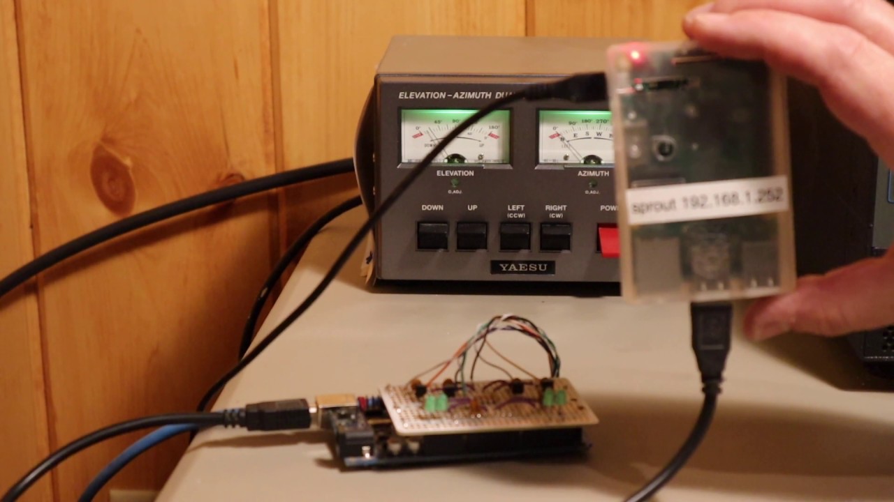 Raspberry Pi Antenna Array Rotator Control Server