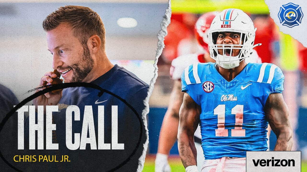Pooh Paul Gets The Draft Call From Rams GM Les Snead & HC Sean McVay