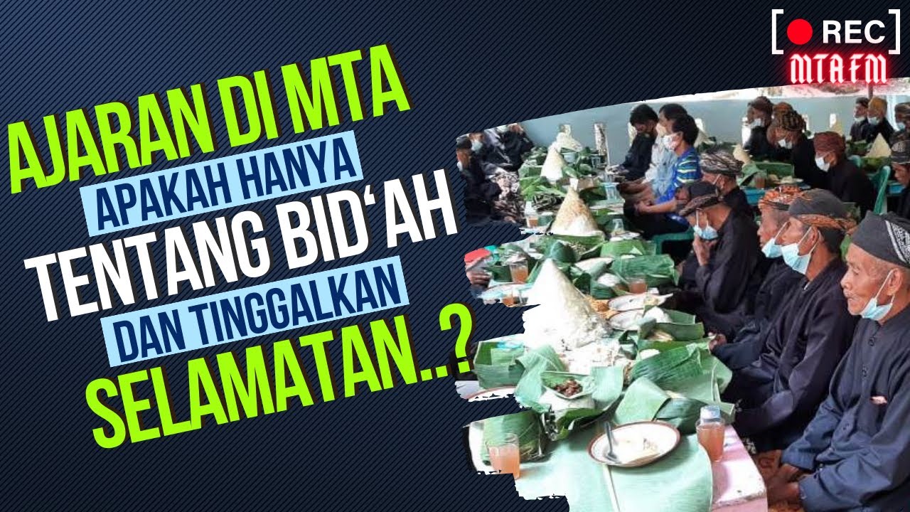 Jawaban Ketika Ustad Drs Ahmad Sukino di Tanya Ajaran MTA Apakah Hanya Tinggalkan Bid'ah & Selamatan