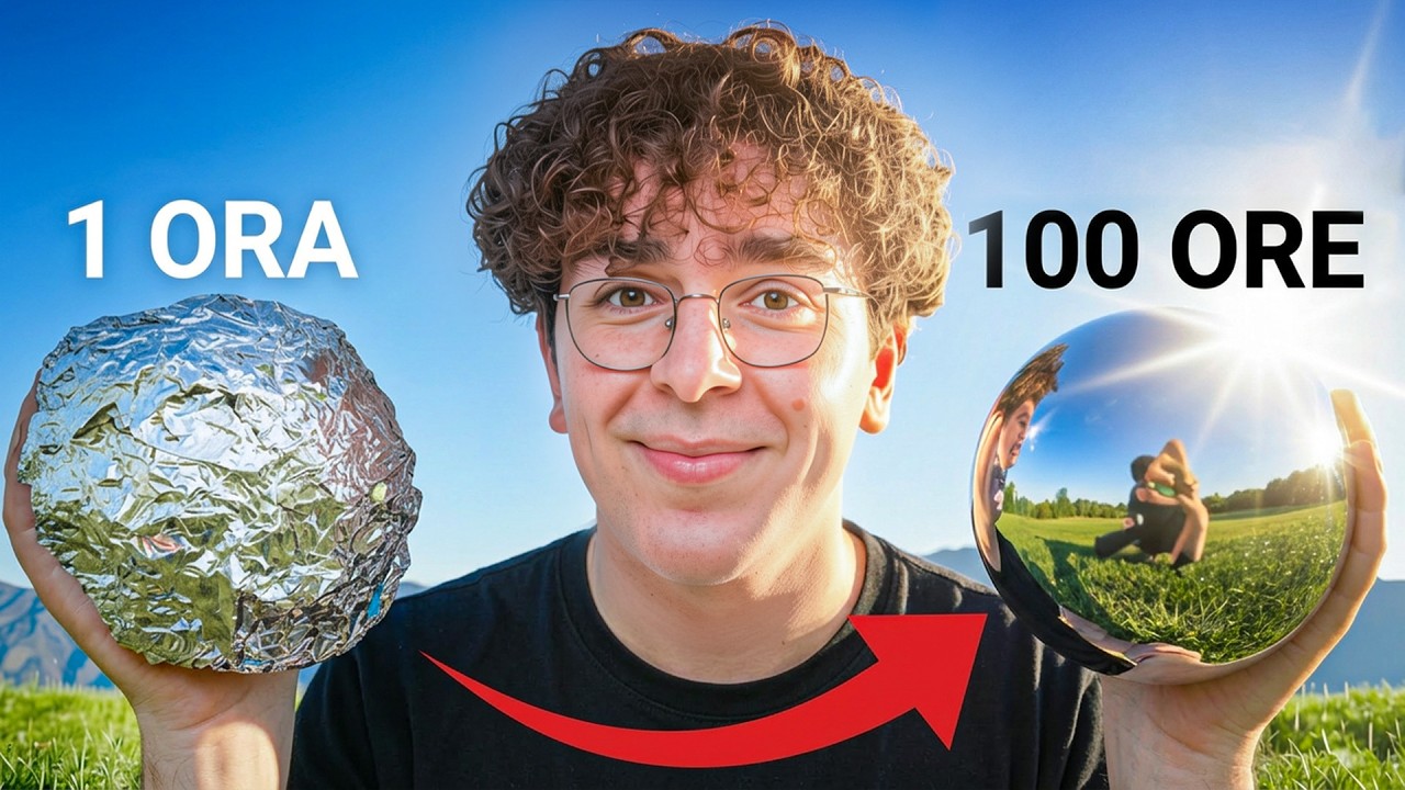 passo 100 ore a costruire una palla di alluminio perfetta
