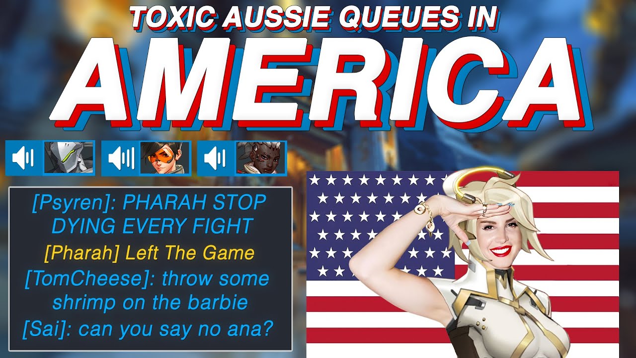 TOXIC AUSSIE PLAYS ON NA - Overwatch Competitive Toxicity Pt. 13