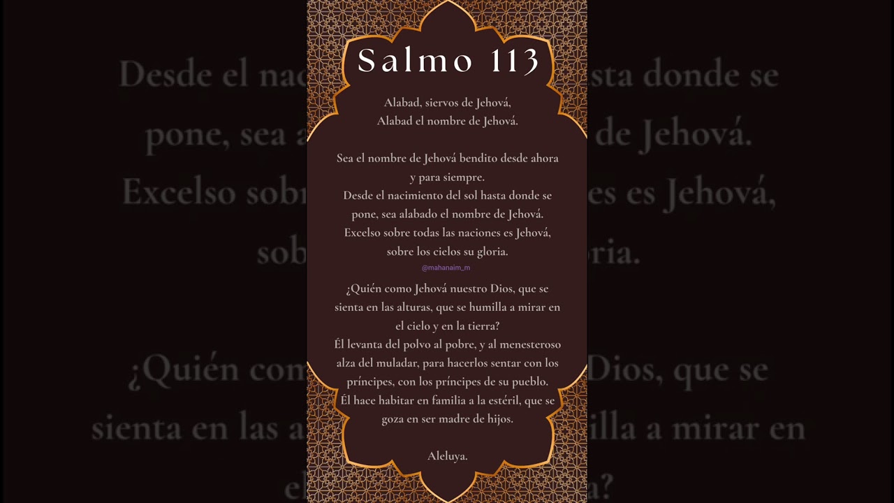 Salmo 113 | Mahanaim