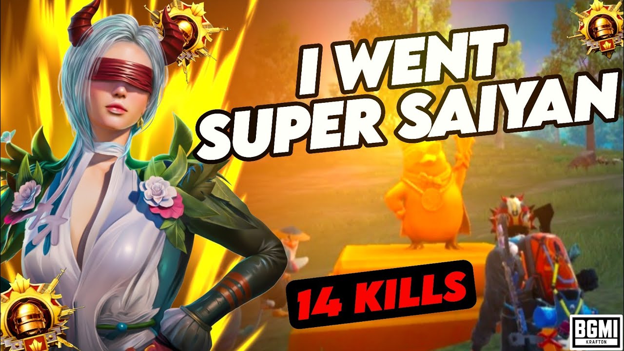 I went Super Saiyan in this game | 14 Kills WWCD | BGMI Gameplay