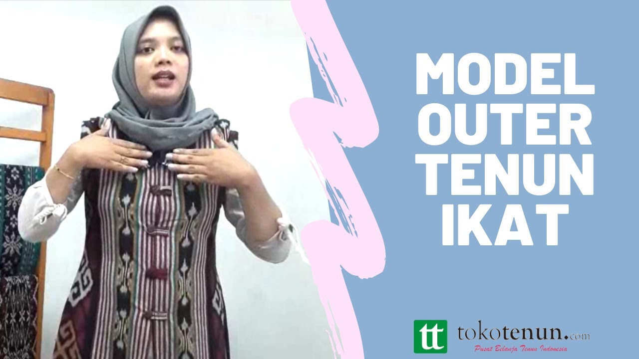 Model Outer Tenun Tanpa Lengan - TOKOTENUN.COM