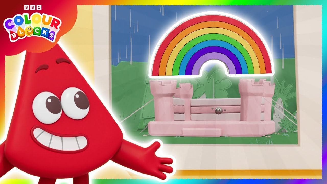 Arcoíris en días de lluvia 🌧️🌈 | Aprende los colores | Bloques de Colores