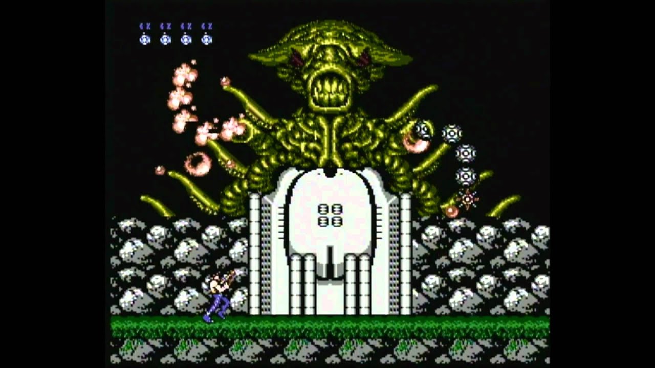 CGR Gameplay - CONTRA (NES) Level 3 Boss