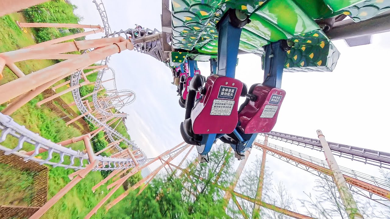 6 Inversions INTENSE Coaster POV - Soaring Dragon and Dancing Phoenix