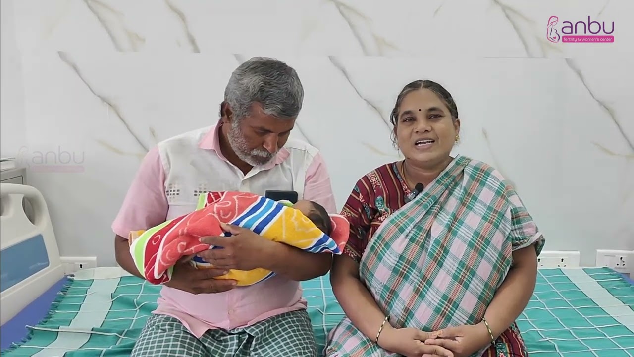 Happy couples with baby after 20 years of marriage |  Anbu Fertility Center | Palani