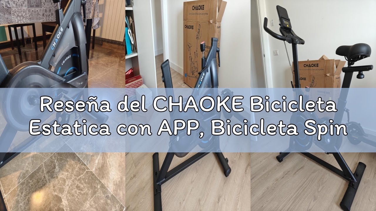 Reseña del CHAOKE Bicicleta Estatica con APP, Bicicleta Spinning Magnética de Resistencia Súper Sile