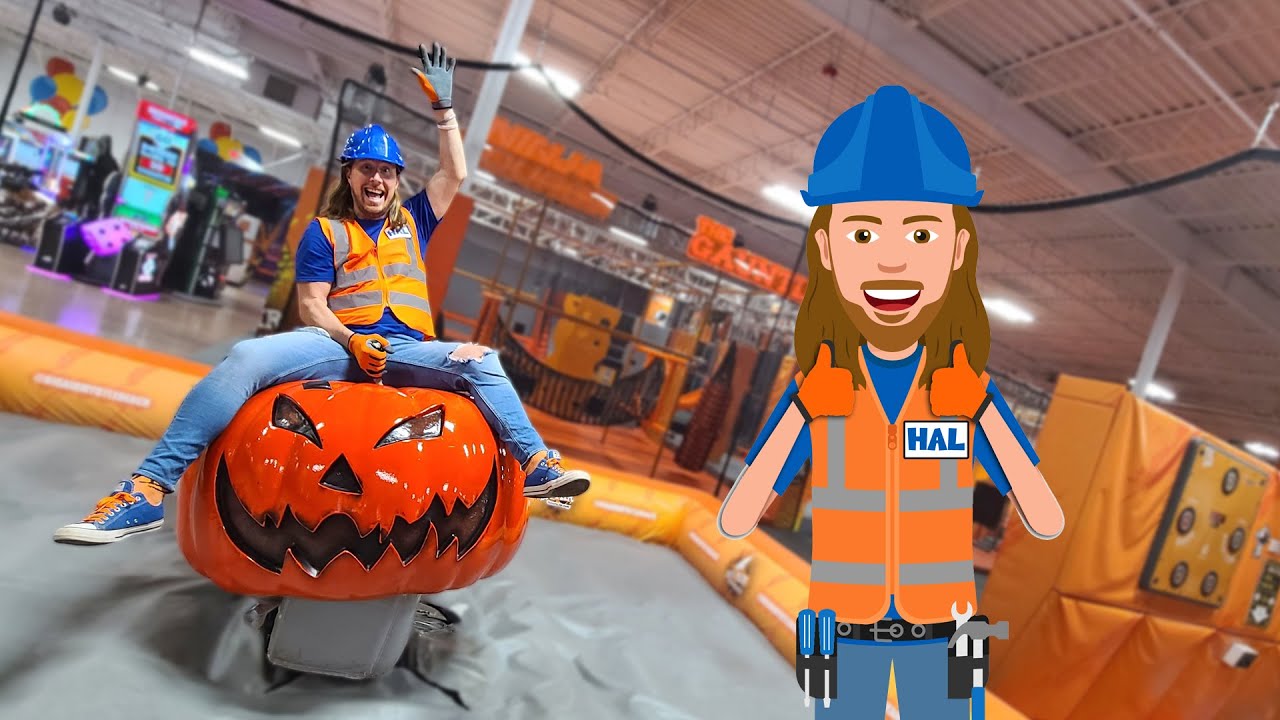 Handyman Hal Fun with Pumpkins | Pumpkin Roller | Carve Pumpkins for Kids