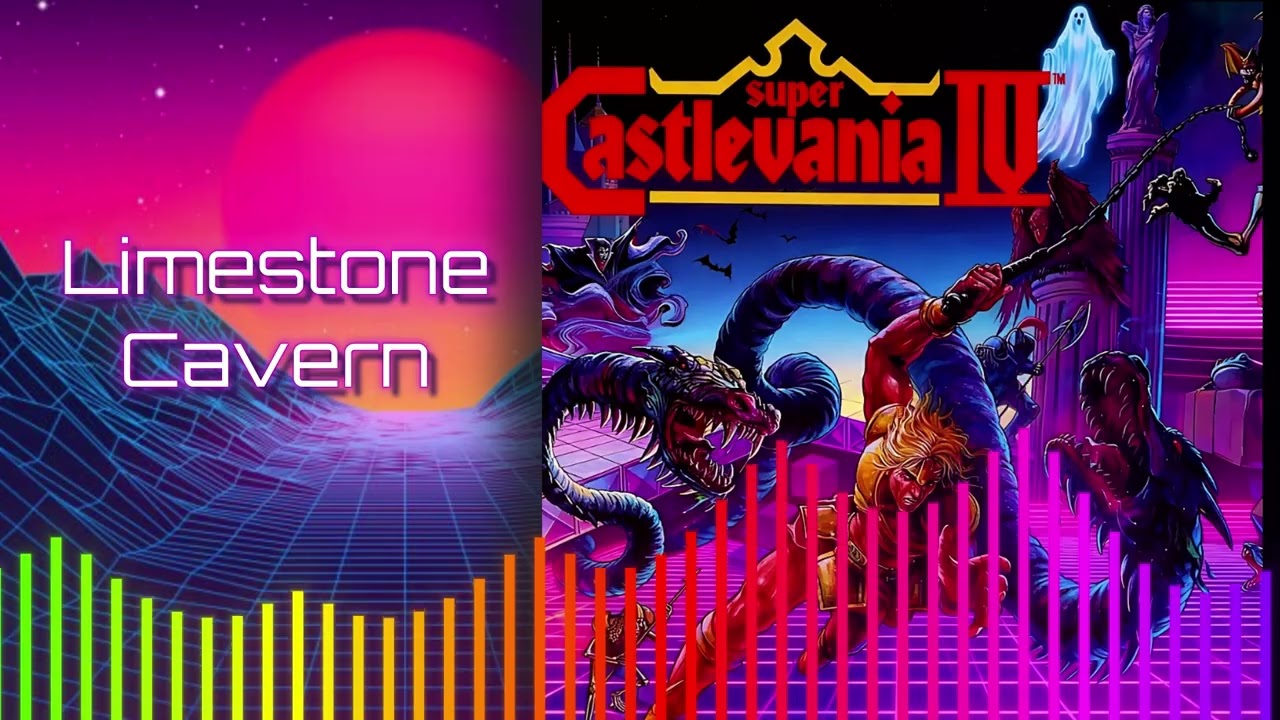 Super Castlevania IV ~  Limestone Cavern ~ OST 80s Synthwave ~ Electro Pop Version ~ SNES ~