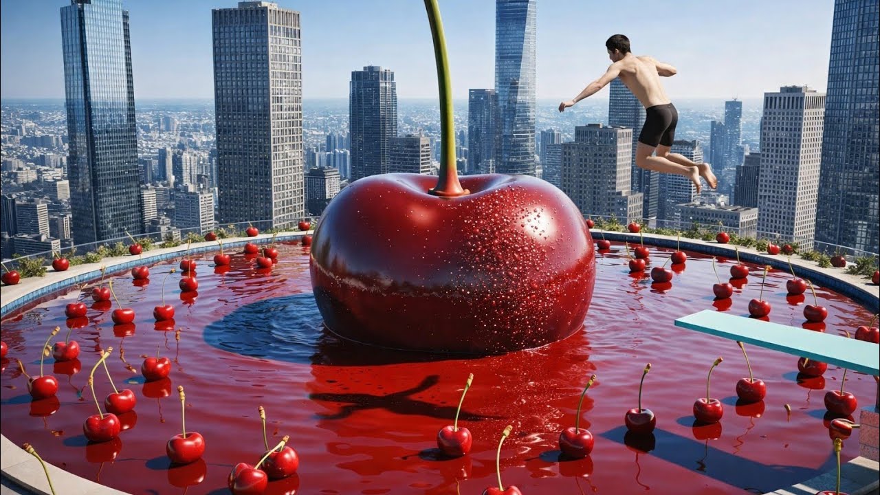 Man Jumps Into Impossible Food Pools in the Sky – Ultra ASMR | Deep Nest ASMR