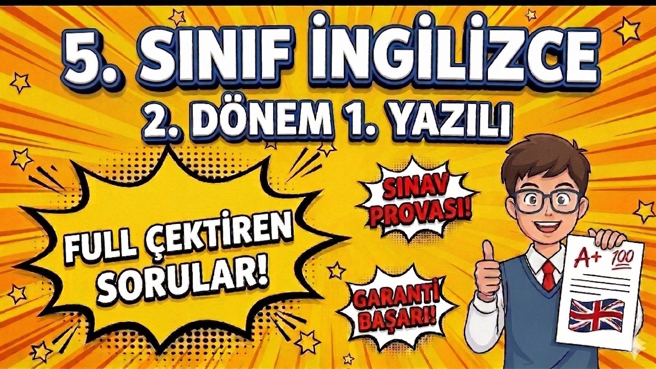 5. SINIF İNGİLİZCE 2. DÖNEM 1. YAZILI | 2026