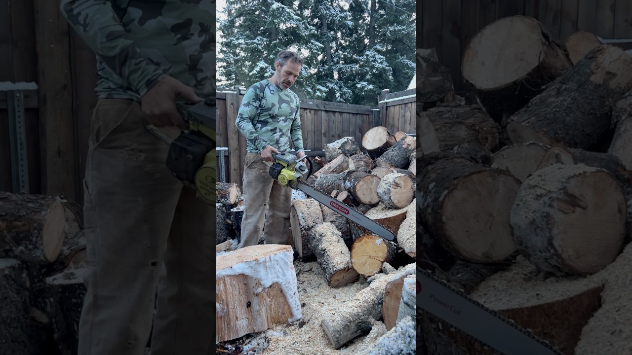 FIRST CUTS 1970&rsquo;s PIONEER CHAINSAW #vintagechainsaw #chainsaw #powersaw #woodcutting #firewood