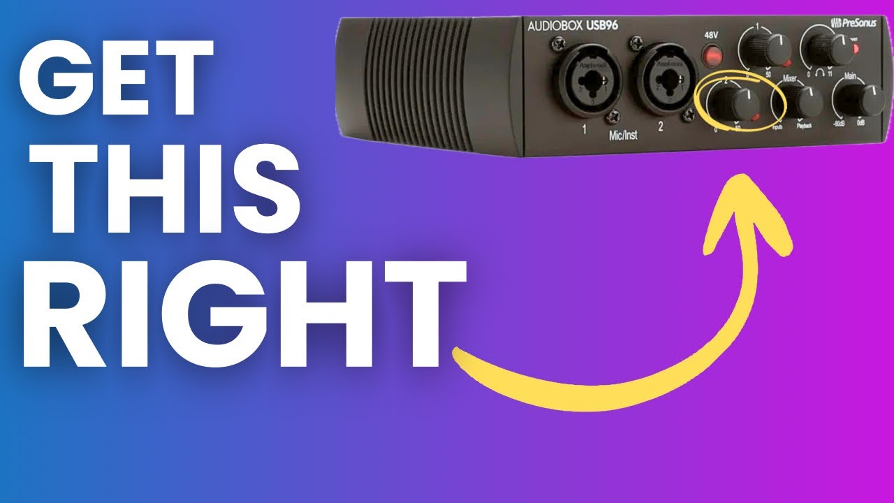 How to Set Up Your First Audio Interface Presonus AudioBox USB 96