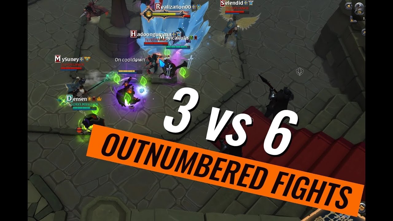 Albion Online [ OUTNUMBERED FIGHT ] 3vs6