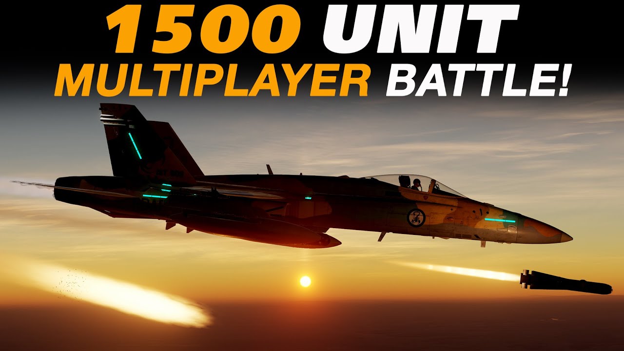 AMAZING 1500 UNIT MULTIPLAYER MISSION in the DCS F/A-18C Hornet!