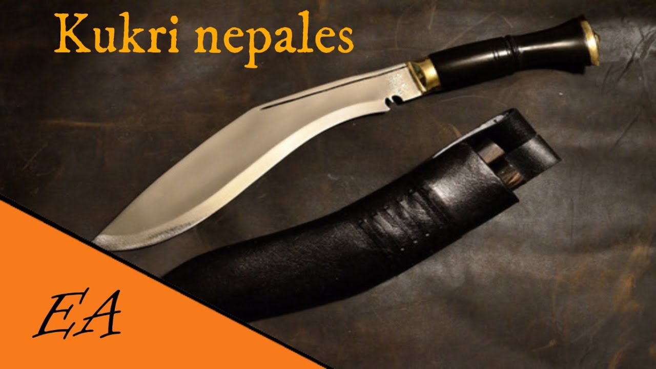 Cuchillo de combate. Kukri nepales. El simbolo de las fuerzas especiales Nepalíes.