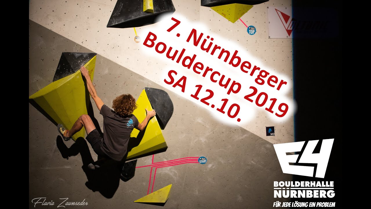 N&Uuml;RNBERGER BOULDERCUP 2019 - E4 Boulderhalle N&uuml;rnberg