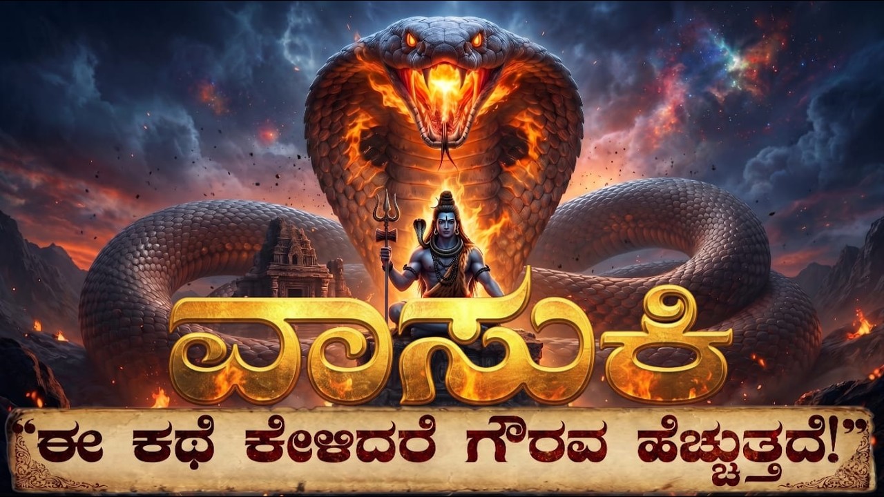 ವಾಸುಕಿ: ಮೈಯೆಲ್ಲಾ ವಿಷವಿದ್ದರೂ ಮನಸ್ಸು ಸಾತ್ವಿಕ | unbelievable story of Hindu god king vasuki.
