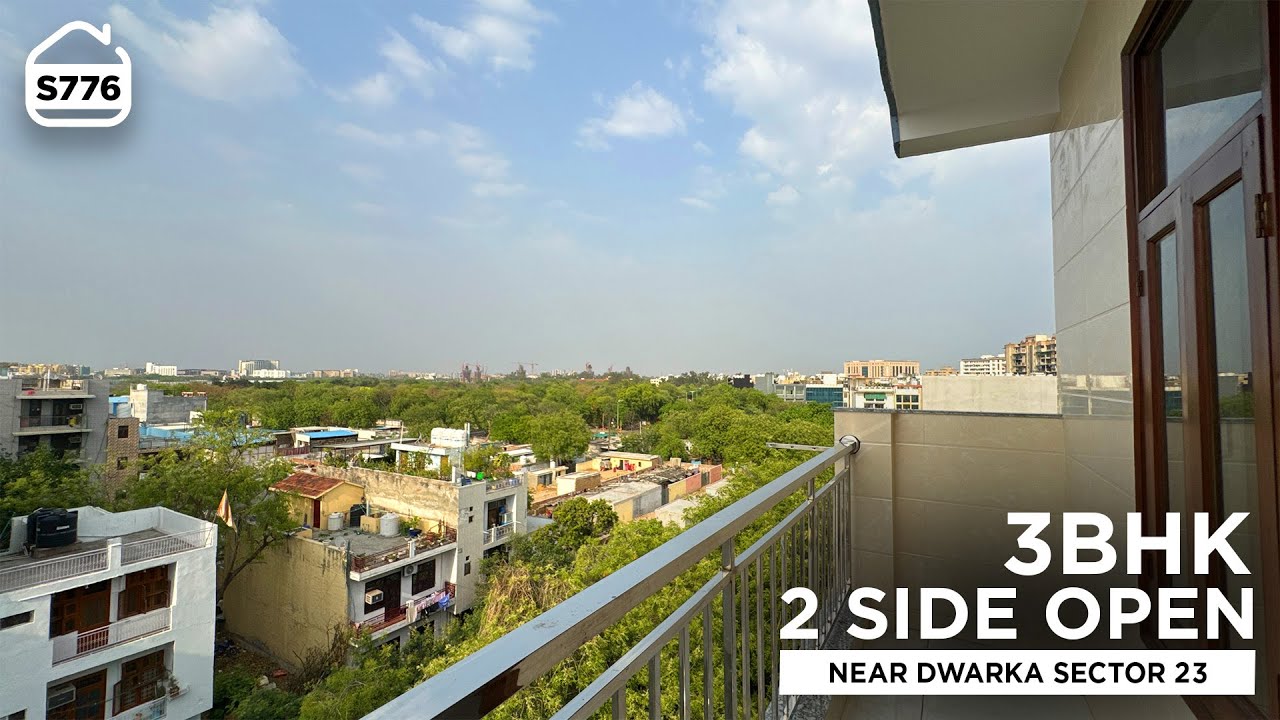 90 लाख में  2 Side Open 3 BHK Flat for sale near Dwarka Sector 23 | BRS SHOW S776