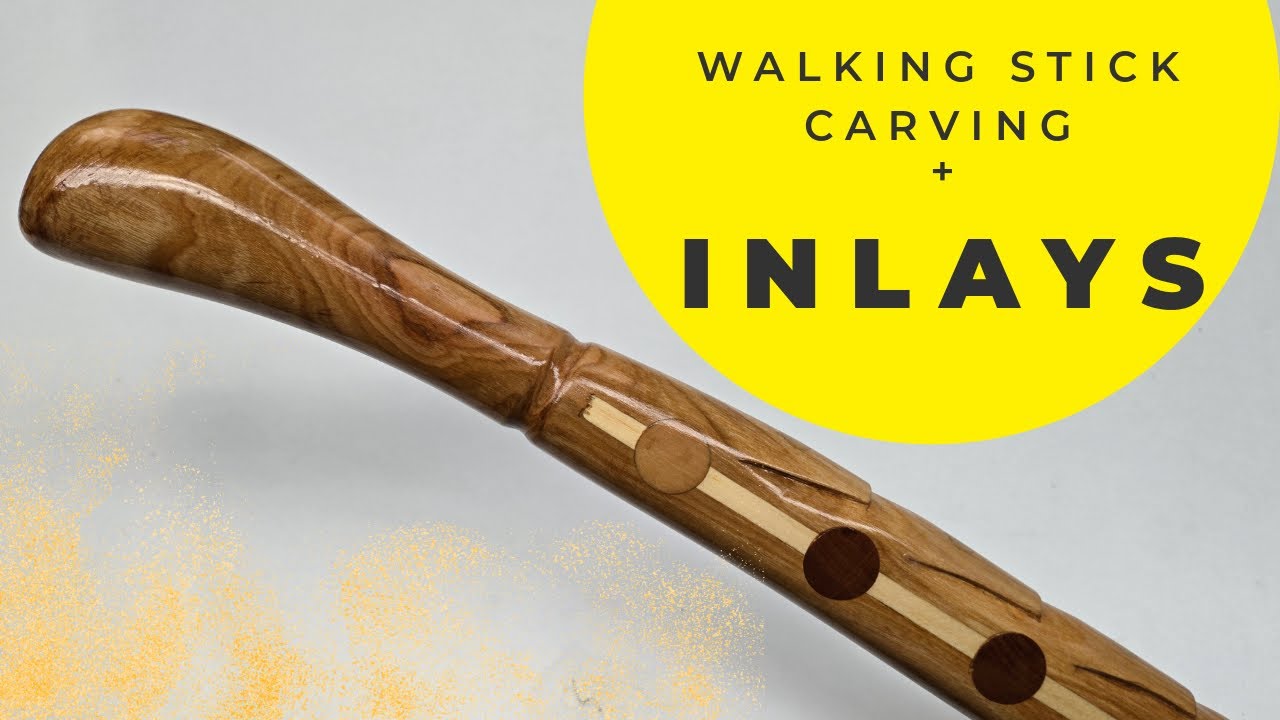WALKING STICK for BEGINNERS USING INLAYS