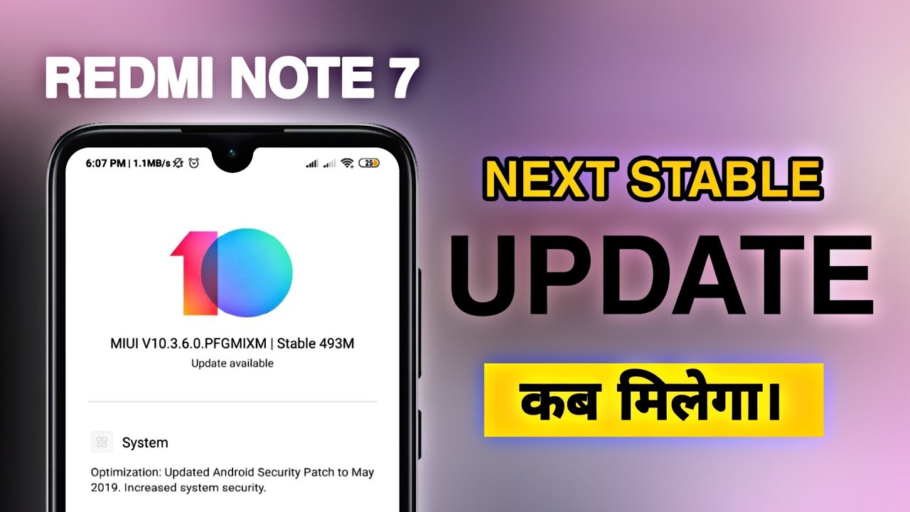 Redmi Note 7 Next MIUI 10 Global Stable Update