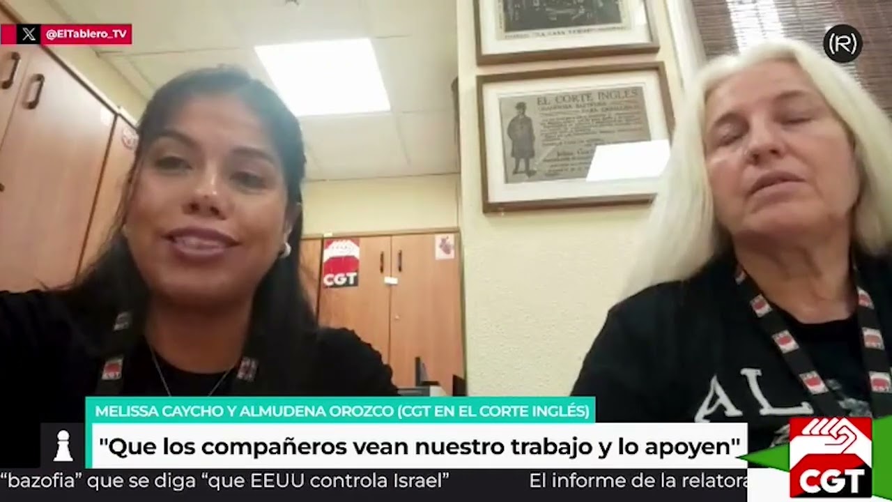 CGT Corte Inglés en Canal Red sobre la sanción de la Inspección de Trabajo al centro comercial