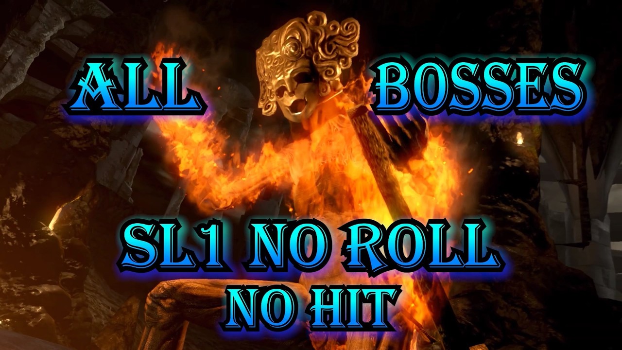 (World's First) Dark Souls SL1 No Roll All Bosses No Hit Rangeless