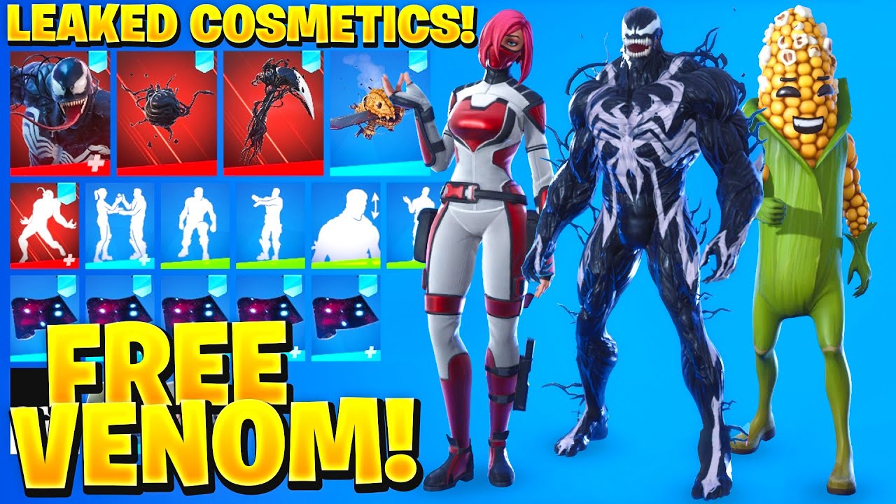 ALL NEW LEAKED SKINS & EMOTES! *VENOM* (Cobb, Mincemeat, Backscatter, Heart-Stopper)