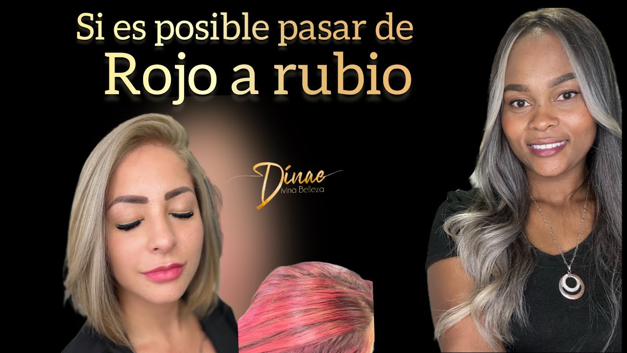 Cómo pasar de rojo a rubio