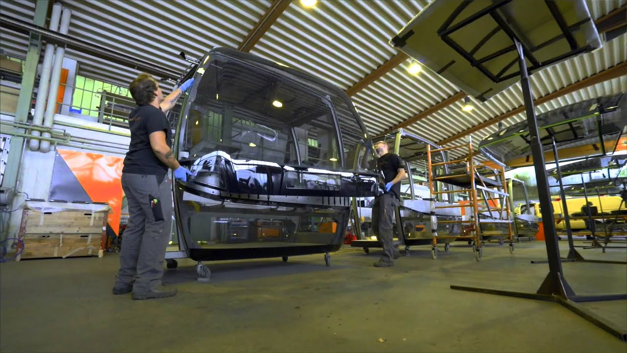 TirolS - Kabinenherstellung bei carvatech. Skicircus Saalbach Hinterglemm Leogang Fieberbrunn