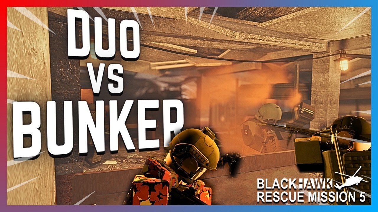 Can Two Players Beat the BRM5 Bunker? | Blackhawk Rescue Mission 5 ROBLOX